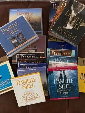 Danielle Steel Audiobook Collection - Assorted Blue, White, Gold & Black Covers